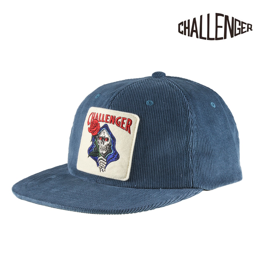 blue corduroy cap