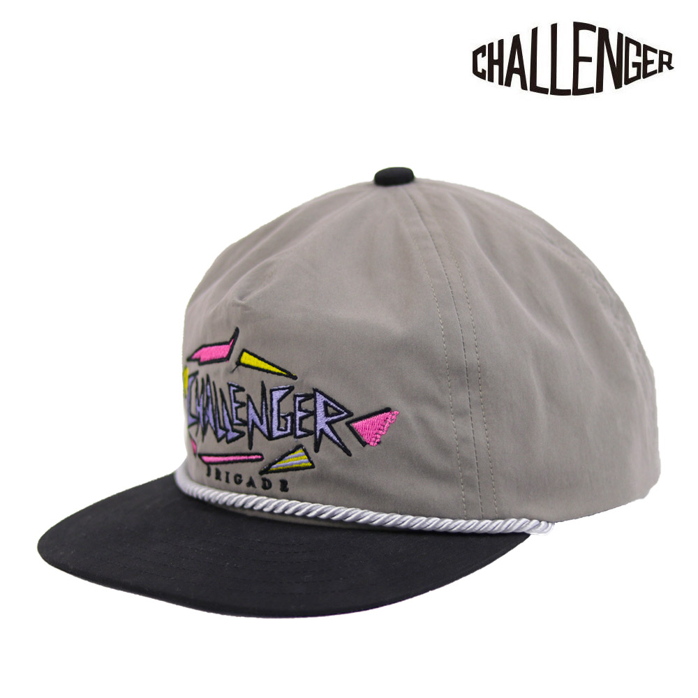 チャレンジャー 80'S NYLON CAP GRAY CHALLENGER / &LOCKERS［ベース