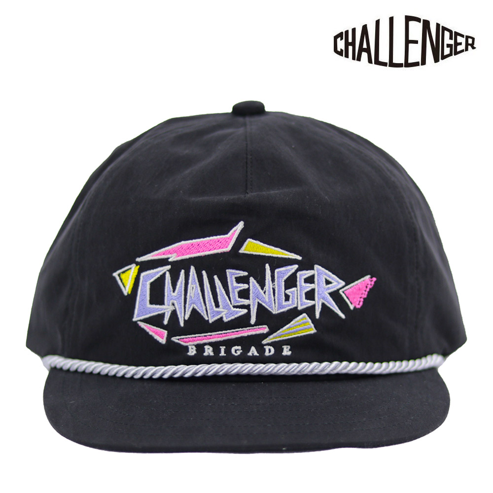 SOLD OUT】チャレンジャー 80'S NYLON CAP BLACK CHALLENGER 